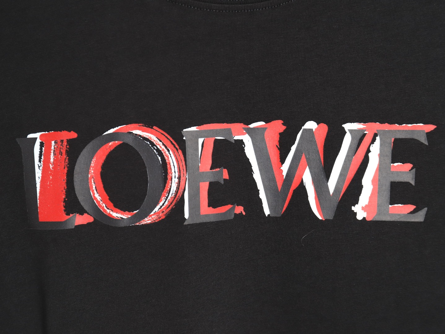 Loewe 24SS painted letter short-sleeved T-shirt