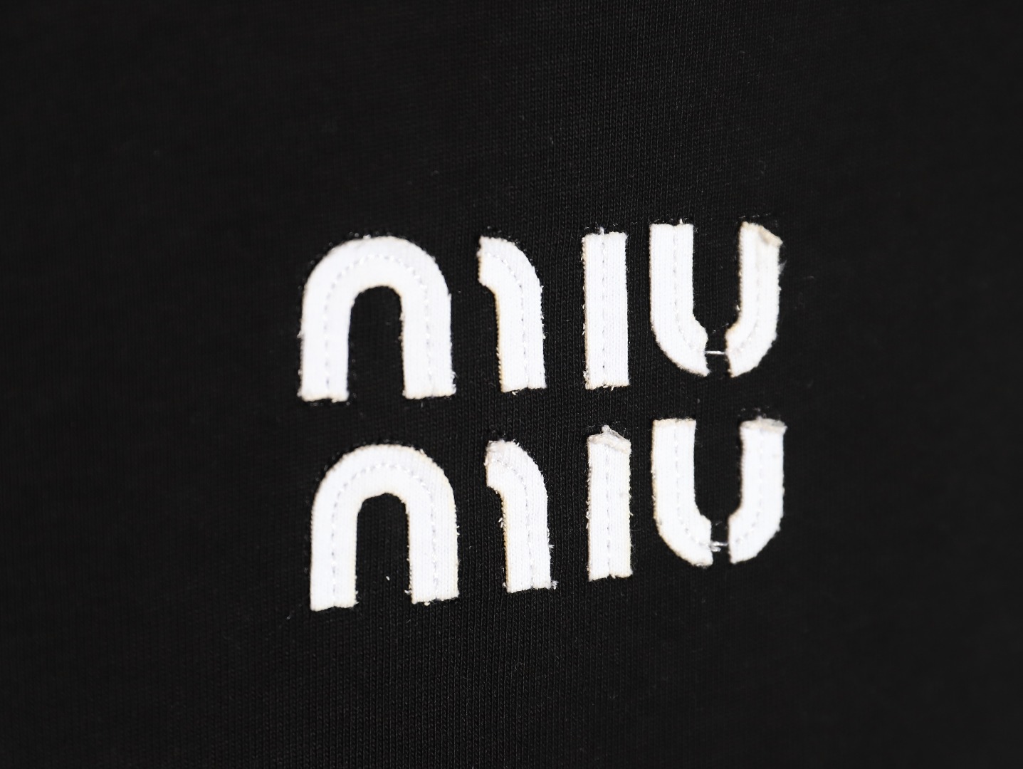 miumiu patch logo short-sleeved T-shirt TSK1