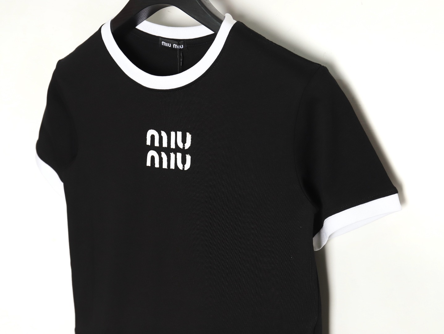 miumiu patch logo short-sleeved T-shirt TSK1