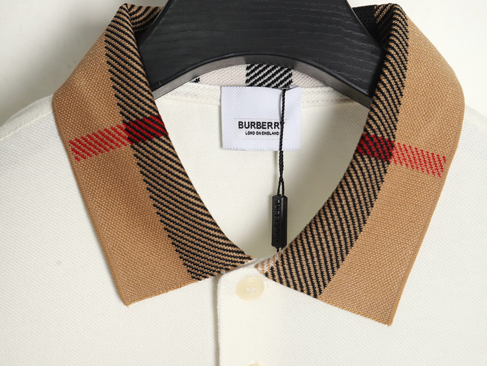 Burberry Check Collar Polo Short Sleeve