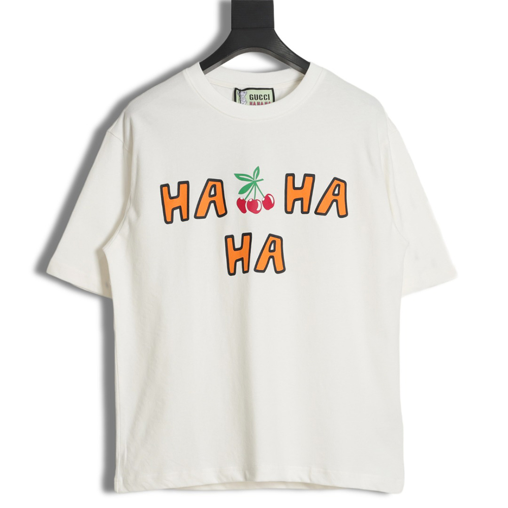 Gucci & HA HA HA Cherry Print Short Sleeves