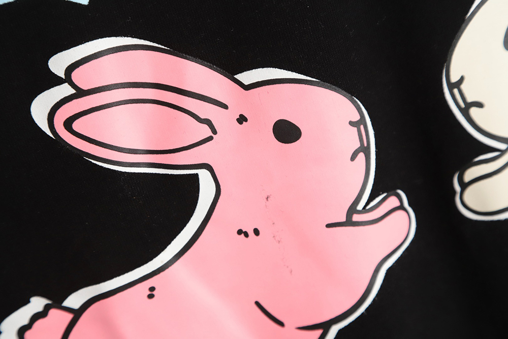 Gucci & HA HA HA Limited Edition Double Rabbit Print Short Sleeves