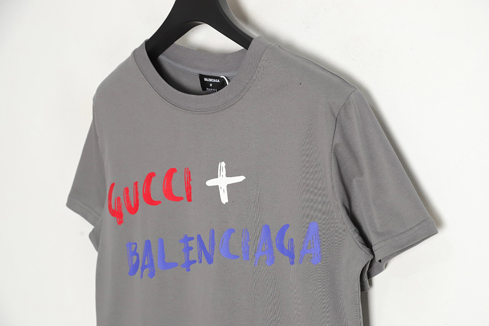 GUCCI & BALENCIAGA joint red and blue letters