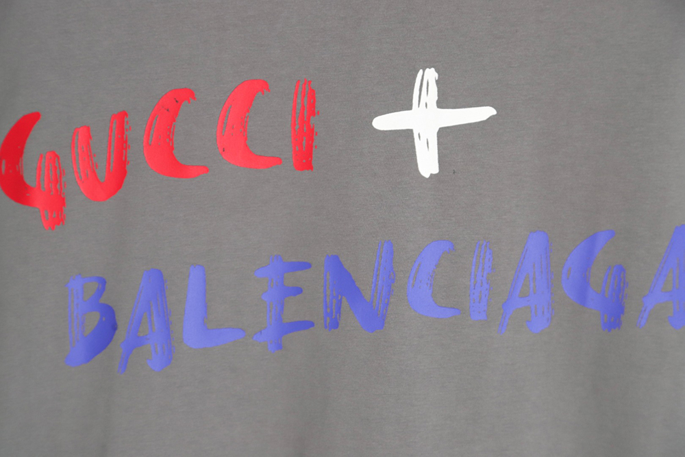 GUCCI & BALENCIAGA joint red and blue letters