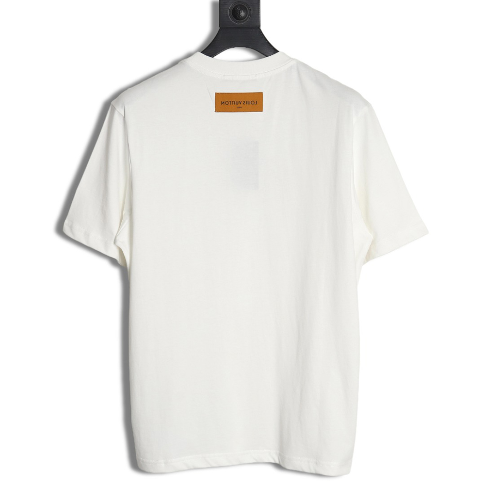 Louis vuitton short-sleeved T-shirt with lettering embroidery