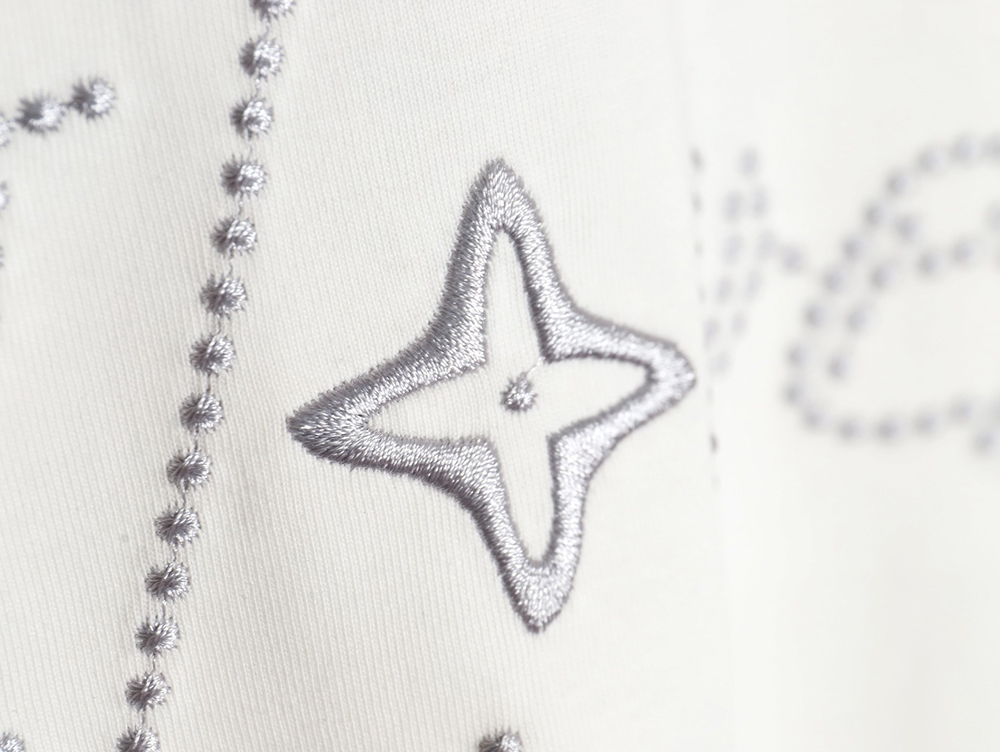 Louis vuitton short-sleeved T-shirt with lettering embroidery