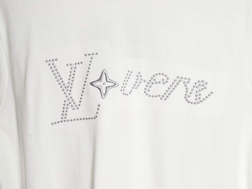 Louis vuitton short-sleeved T-shirt with lettering embroidery