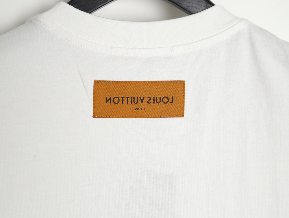 Louis vuitton short-sleeved T-shirt with lettering embroidery