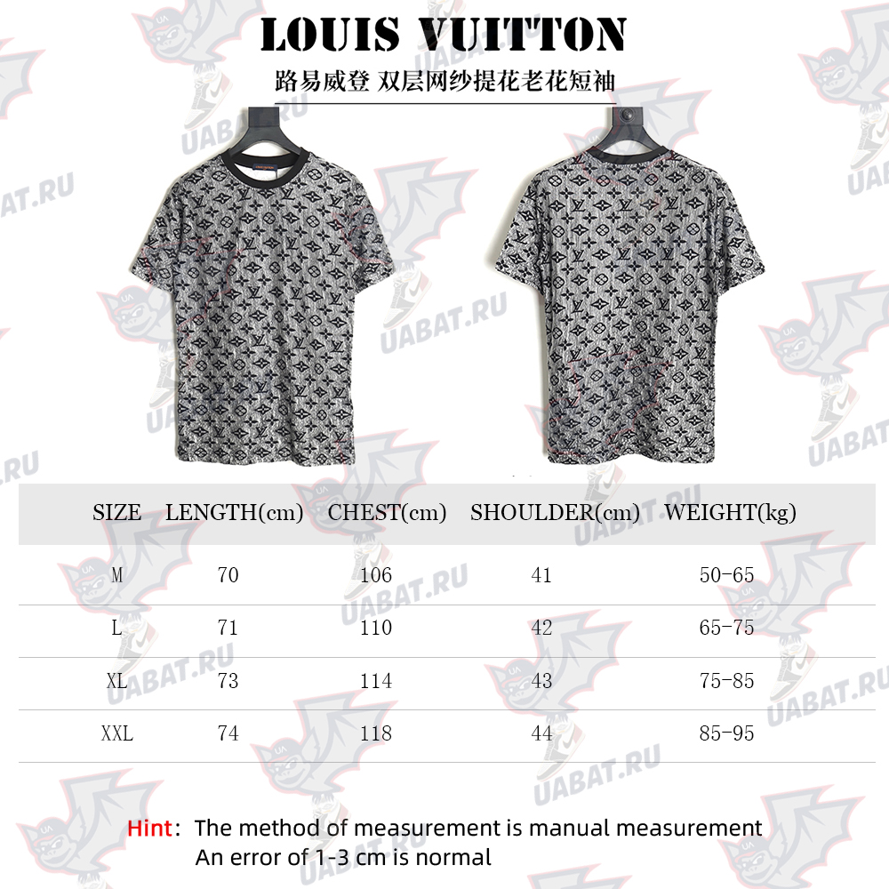 Louis vuitton double mesh jacquard monogram short sleeves