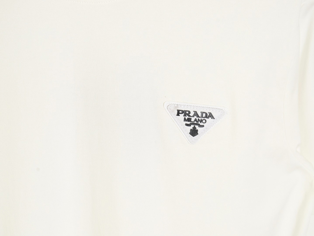 Prada inverted triangle chest short-sleeved T-shirt