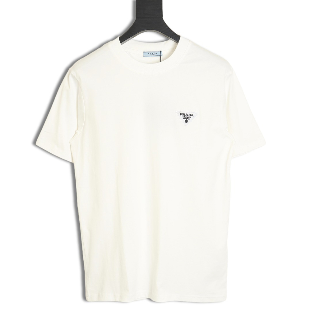 Prada inverted triangle chest short-sleeved T-shirt