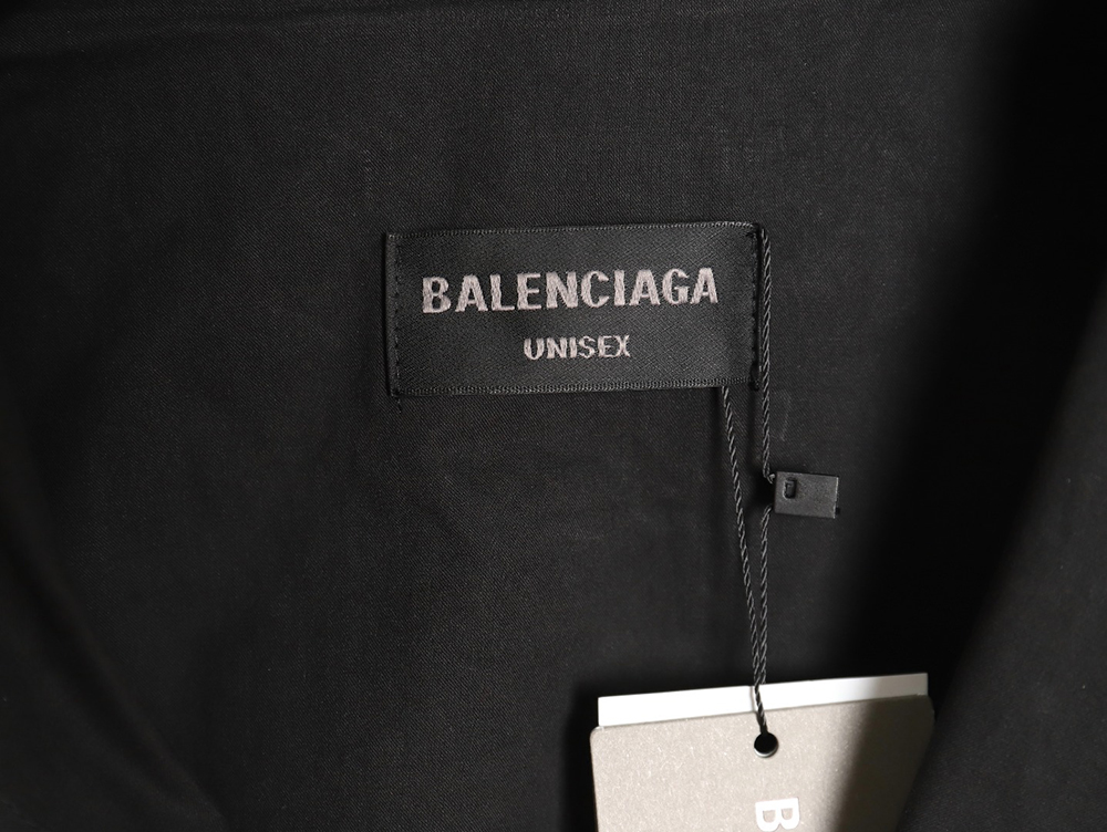 Balenciaga 3B white stripe embroidered long-sleeved shirt TSK1