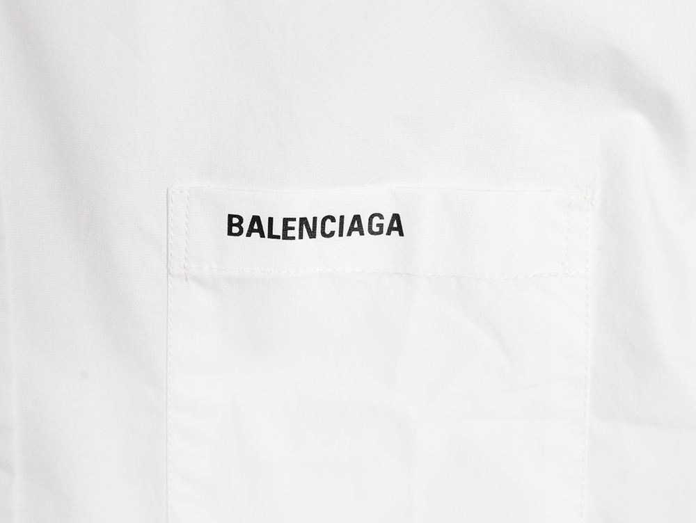 Balenciaga historical logo print long-sleeved shirt