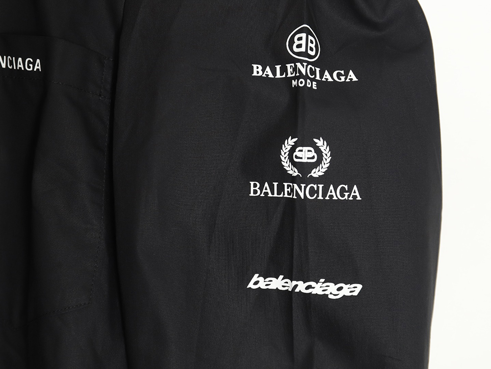 Balenciaga historical logo print long-sleeved shirt TSK1