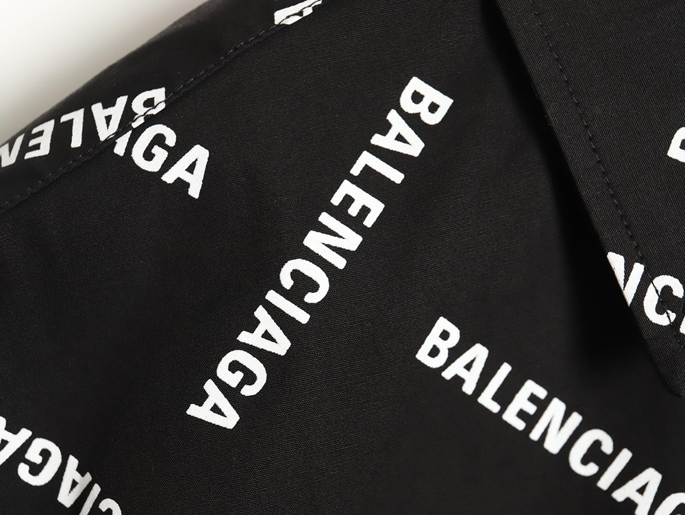 Balenciaga all over printed letter barrage shirt