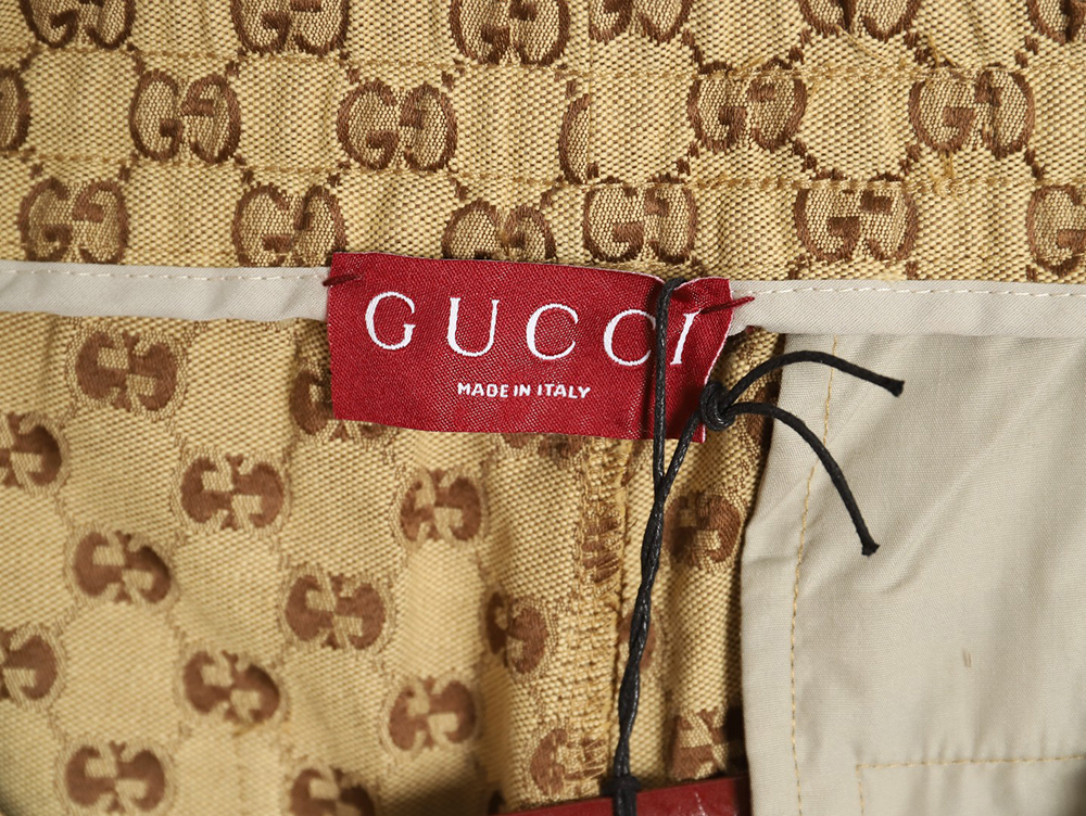 Gucci Double G jacquard ribbon casual trousers