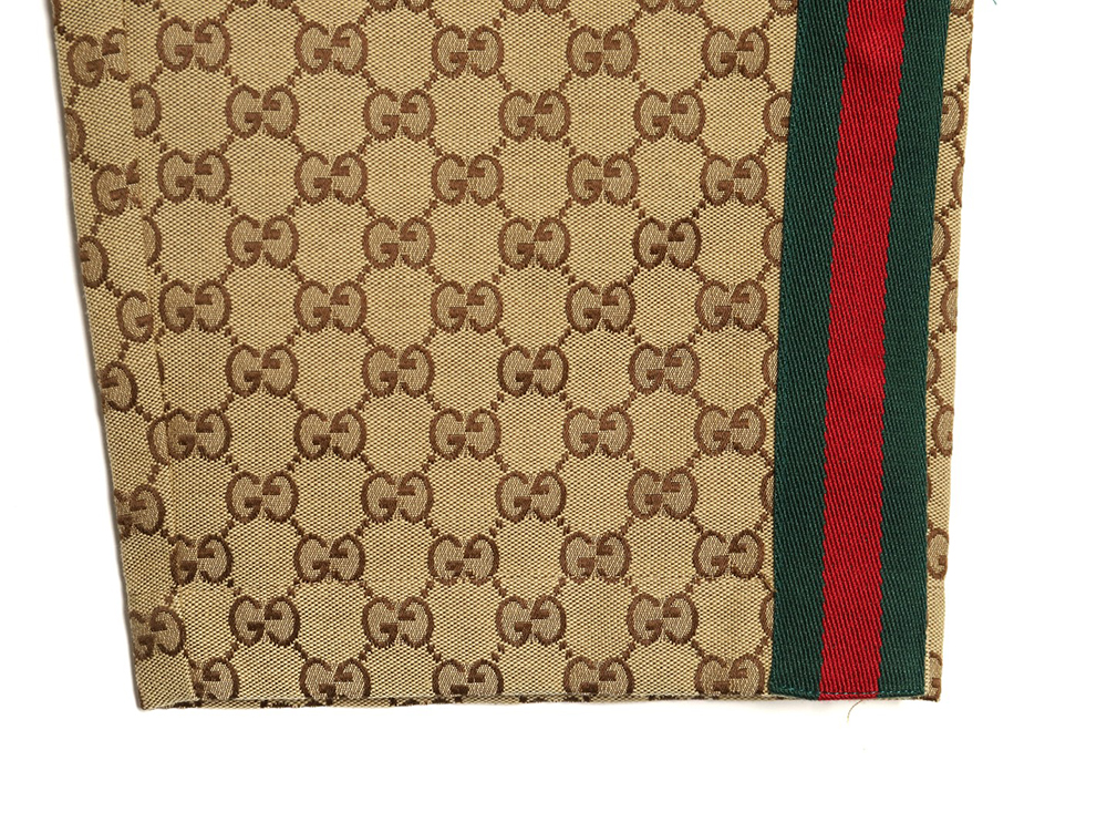 Gucci Double G jacquard ribbon casual trousers