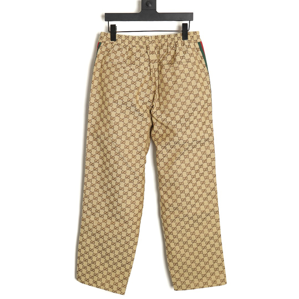 Gucci Double G jacquard ribbon casual trousers