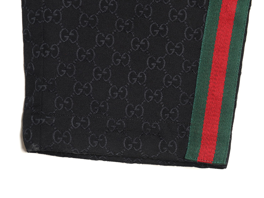 Gucci Double G jacquard ribbon casual trousers TSK1