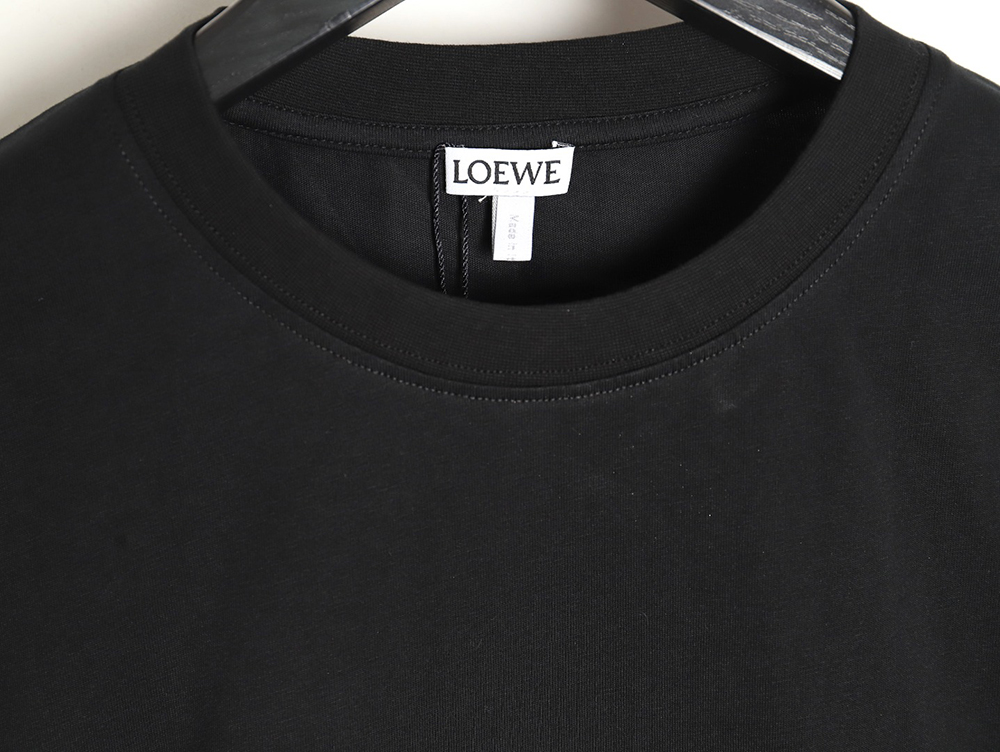 Loewe Rainbow Embroidered Round Neck Short Sleeve T-Shirt