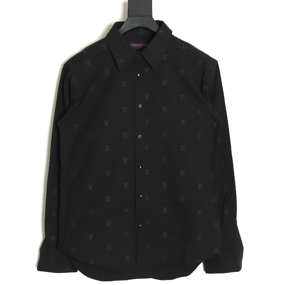 Louis Vuitton all over logo print shirt TSK1