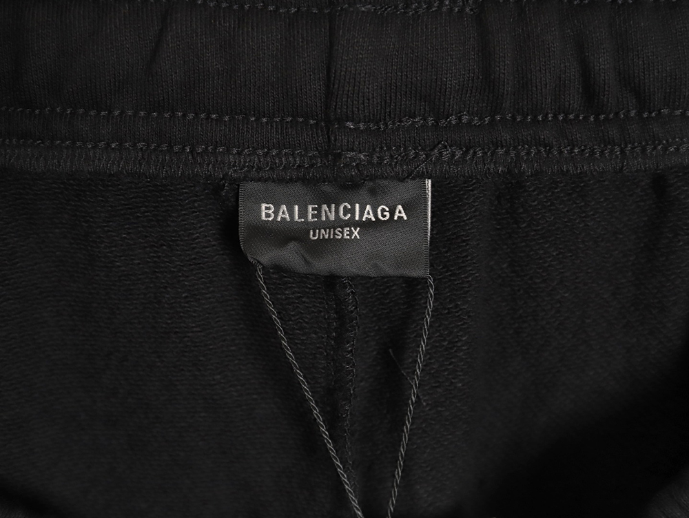 Balenciaga lB reflective lettering print shorts