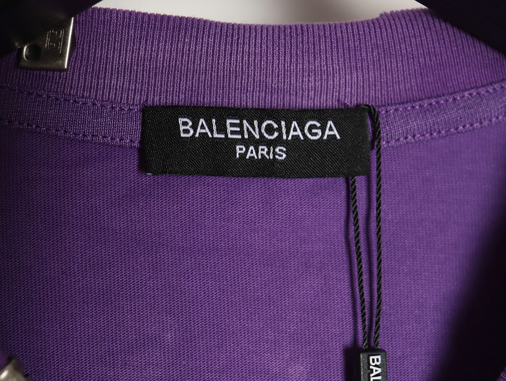 Balenciaga rivet pierced washed hole short sleeves TSK1