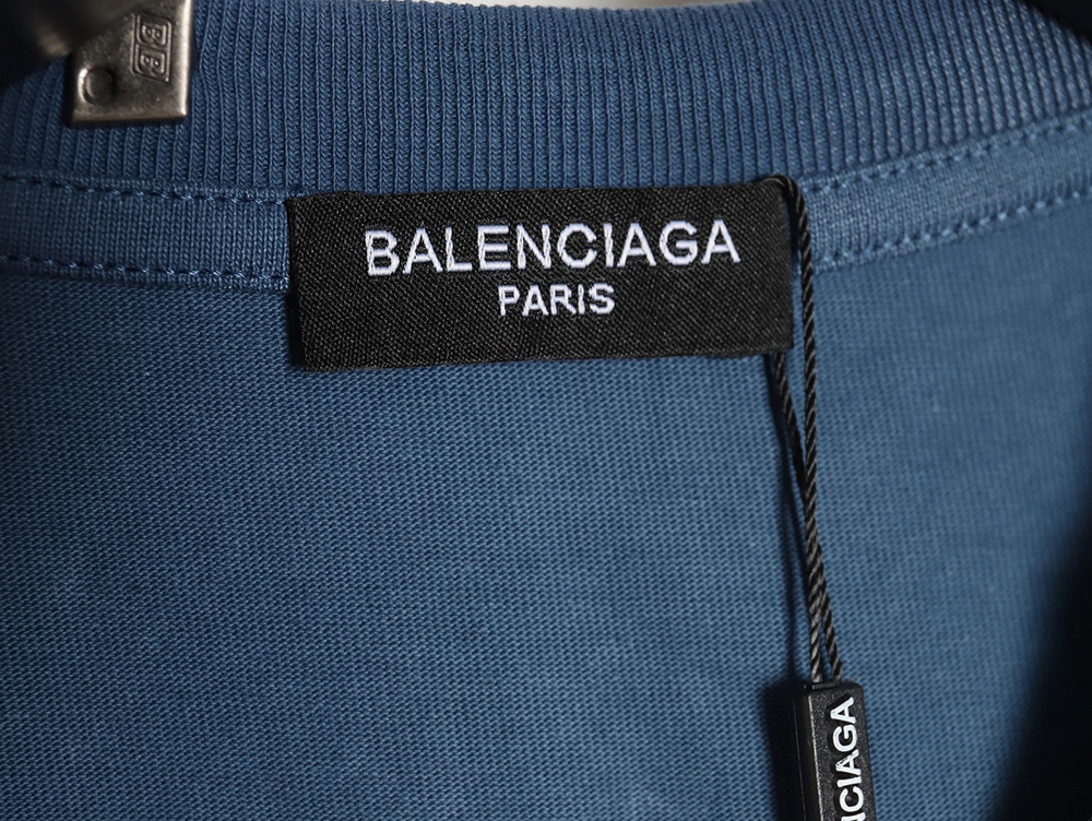 Balenciaga rivet pierced washed hole short sleeves TSK4