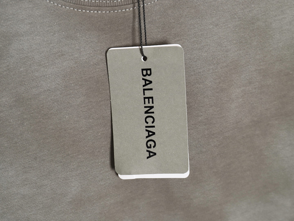 Balenciaga rivet pierced washed hole short sleeves TSK5