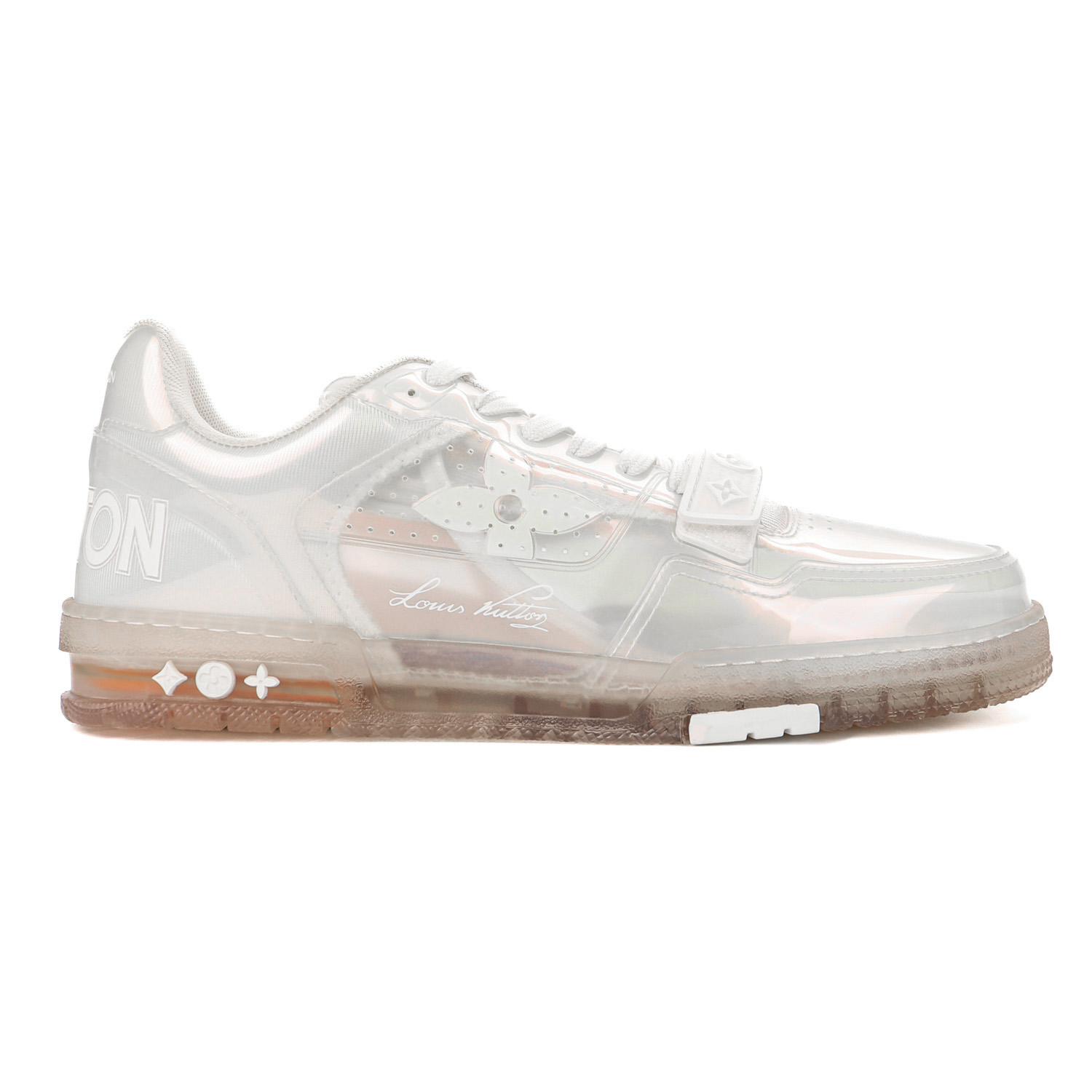 Louis Vuitton Trainer White Transparent