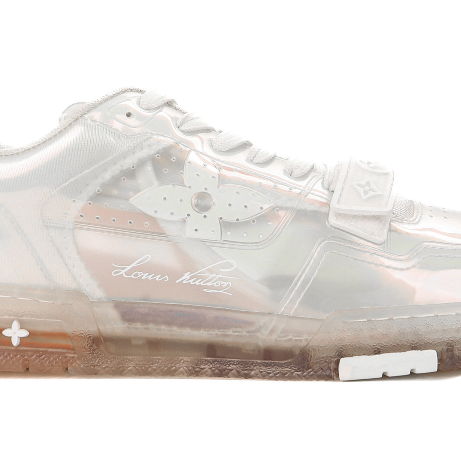 Louis Vuitton Trainer White Transparent