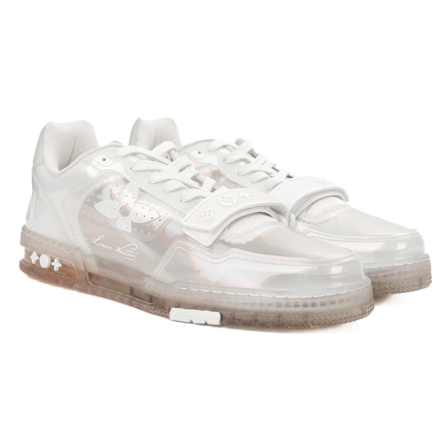 Louis Vuitton Trainer White Transparent