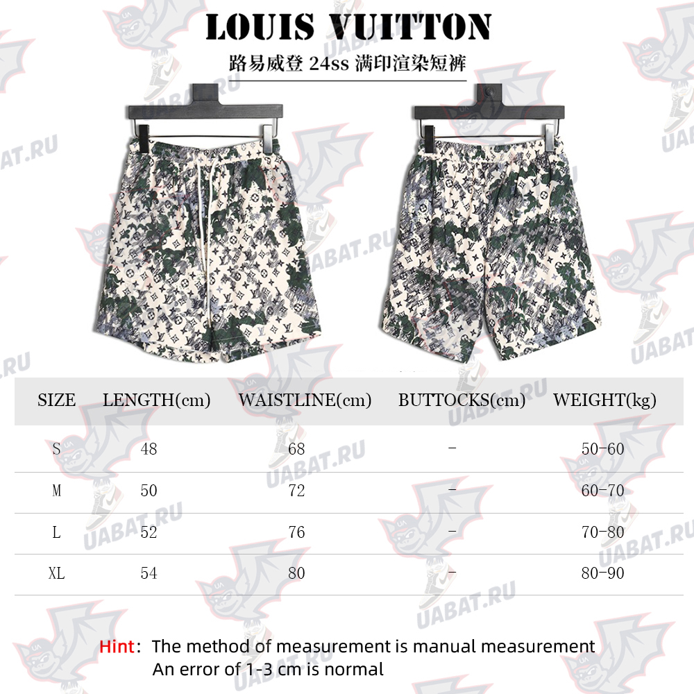 Louis Vuitton all-over print shorts TSK1