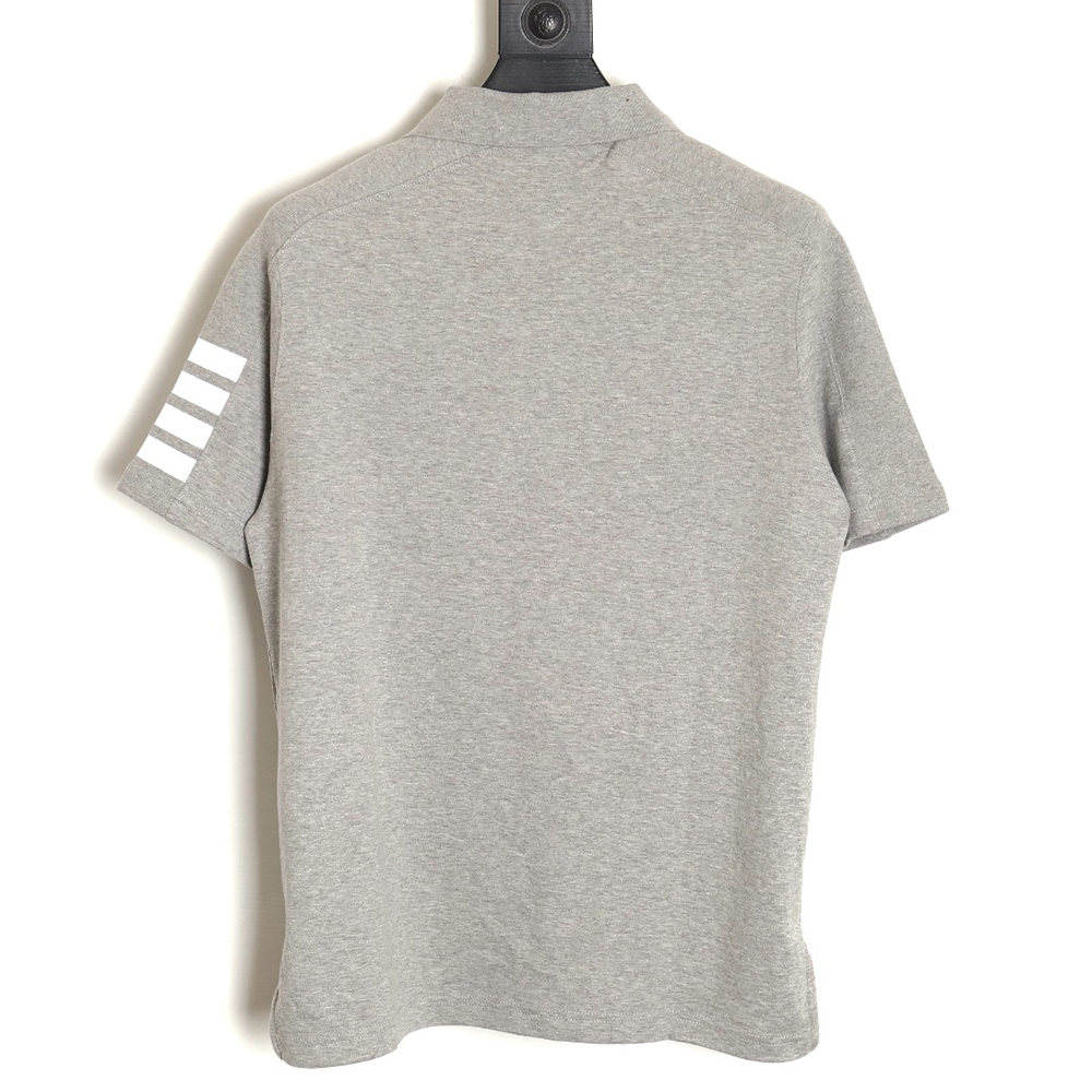 Thom Browne POLO shirt with four-bar cuffs