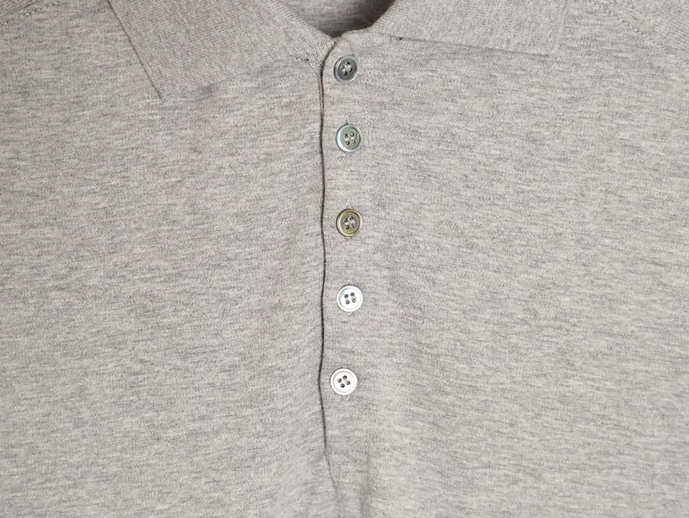 Thom Browne POLO shirt with four-bar cuffs