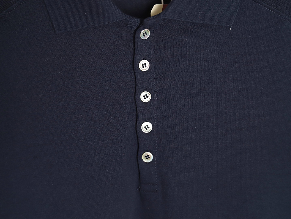 Thom Browne POLO shirt with four-bar cuffs TSK1