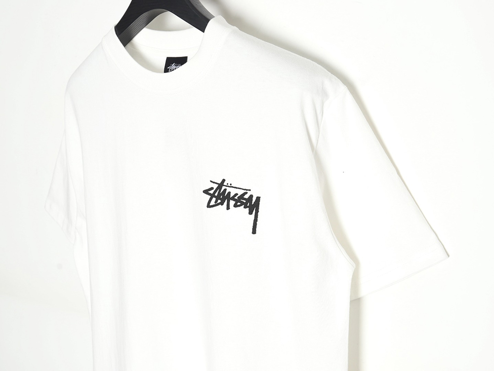 Stussy spider print short-sleeved T-shirt