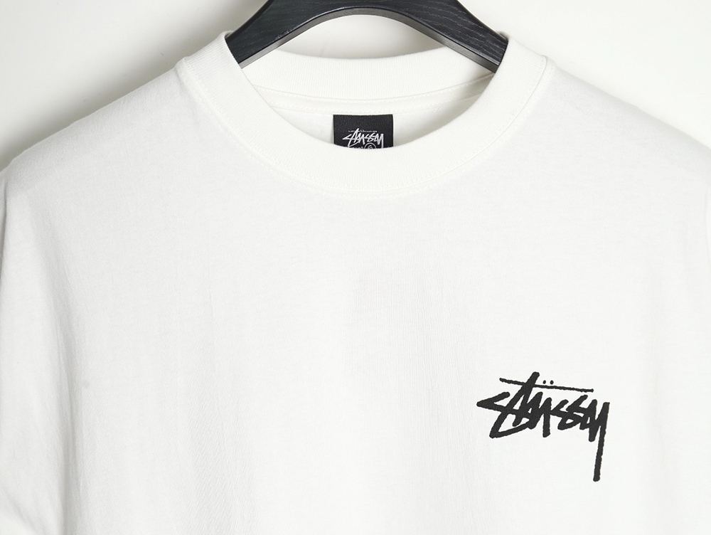 Stussy spider print short-sleeved T-shirt