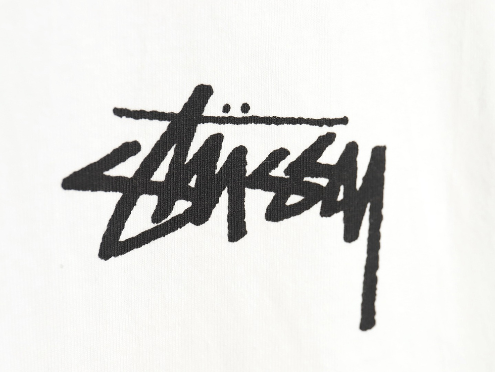 Stussy spider print short-sleeved T-shirt