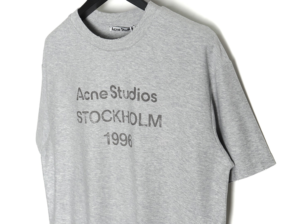 Acne Studios Gradient Mottled 1996 Lettering Print Short Sleeve T-shirt