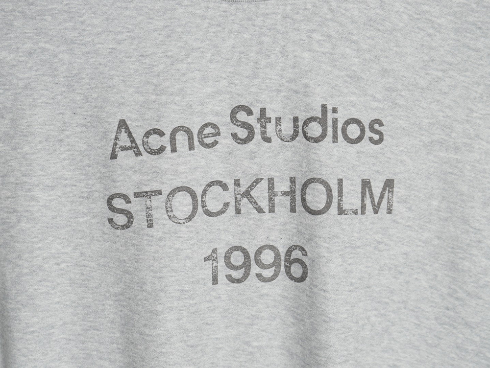 Acne Studios Gradient Mottled 1996 Lettering Print Short Sleeve T-shirt