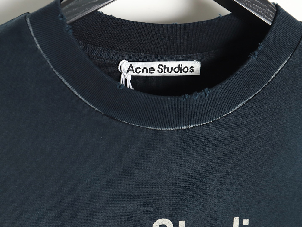 Acne Studios Gradient Mottled 1996 Lettering Print Short Sleeve T-shirt TSK1