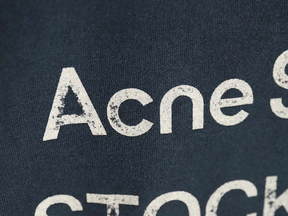 Acne Studios Gradient Mottled 1996 Lettering Print Short Sleeve T-shirt TSK1