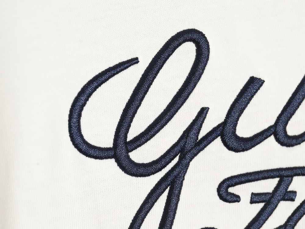 Gucci signature embroidered lettering short sleeve