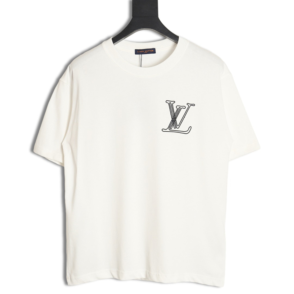 Louis Vuitton line logo short-sleeved T-shirt