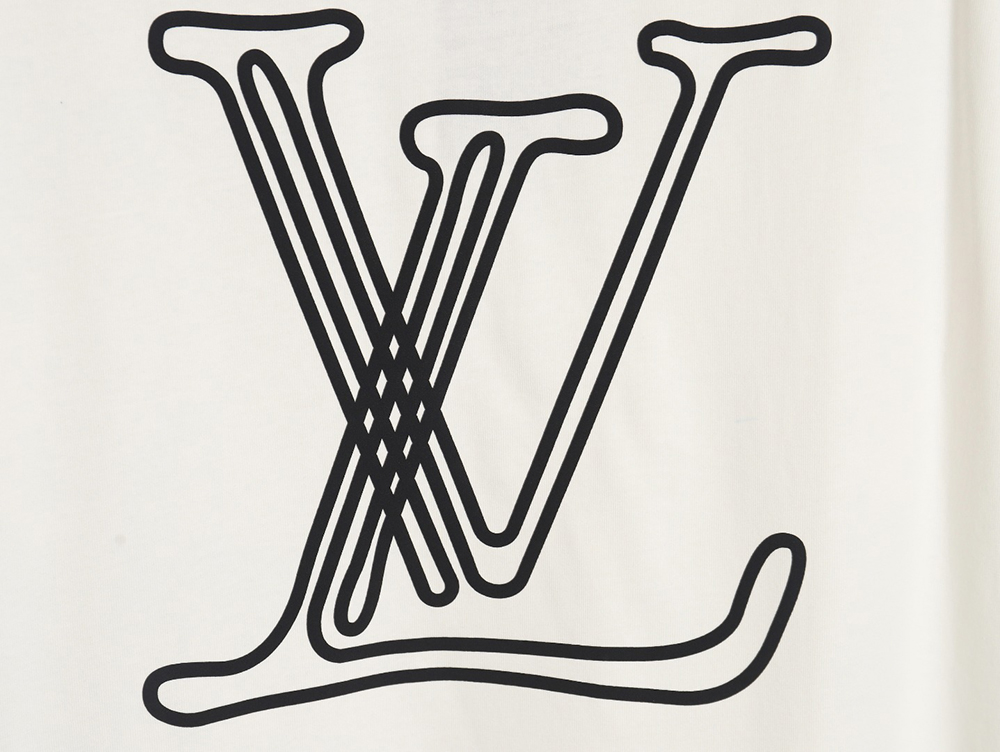 Louis Vuitton line logo short-sleeved T-shirt