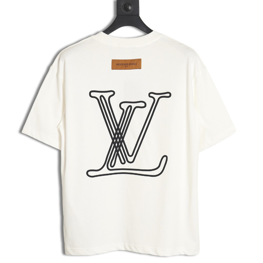 Louis Vuitton line logo short-sleeved T-shirt