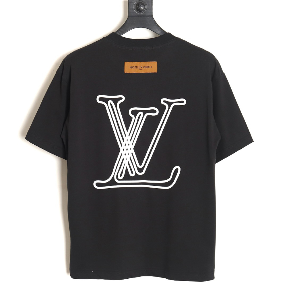 Louis Vuitton line logo short-sleeved T-shirt TSK1