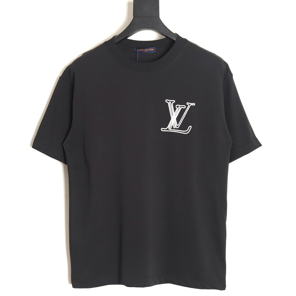 Louis Vuitton line logo short-sleeved T-shirt TSK1