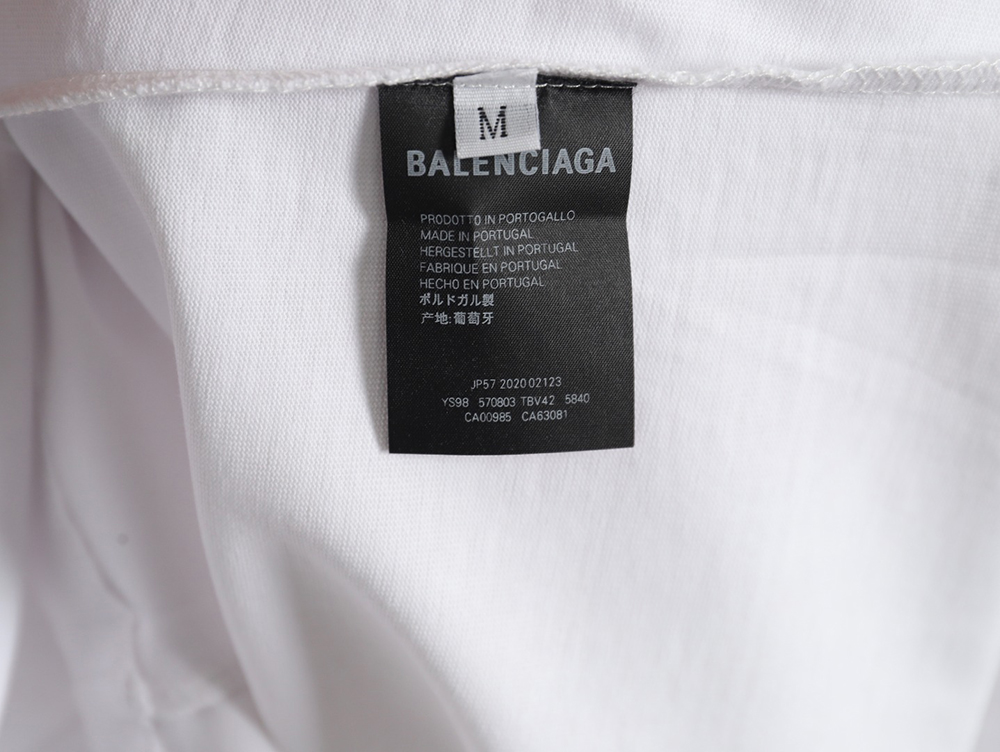 Balenciaga 3D letter print short sleeves